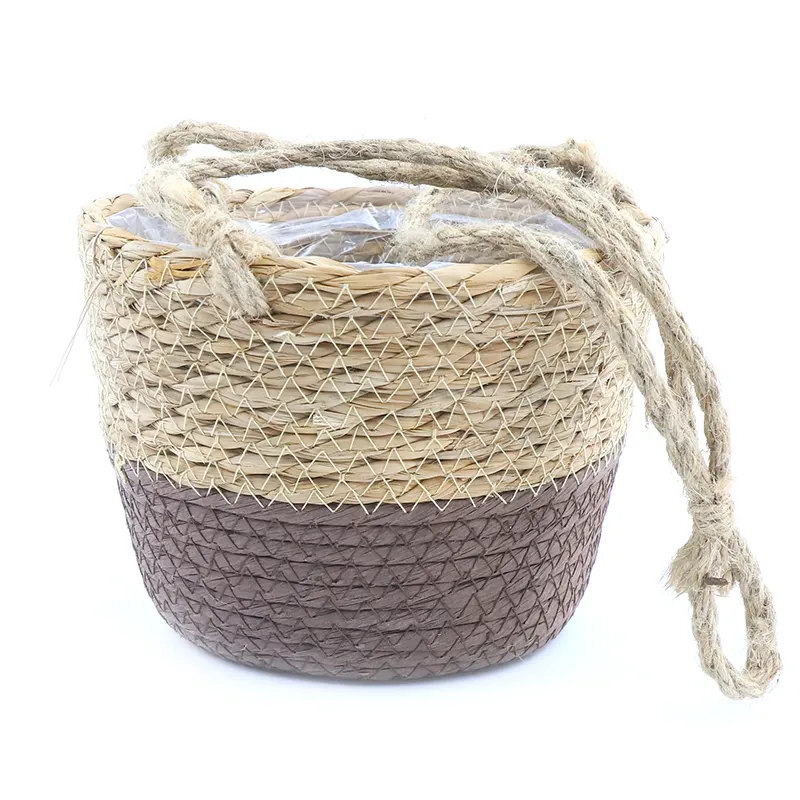 Straw Basket Plant Pot Straw Plant Pot Wholesale - BasketGem 6