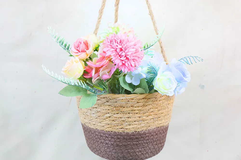 Straw Basket Plant Pot Straw Plant Pot Wholesale - BasketGem 3