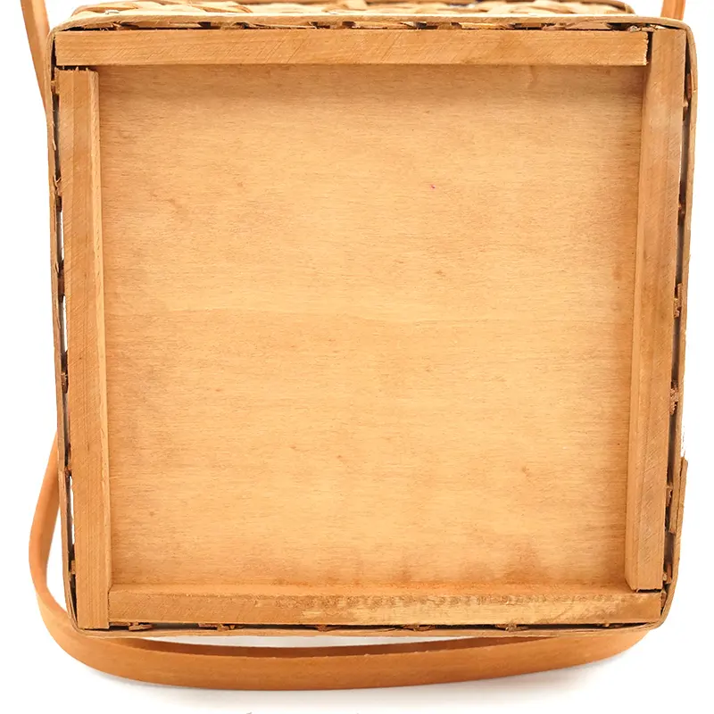 Wicker Basket with Wood Handles by BasketGem-1 11