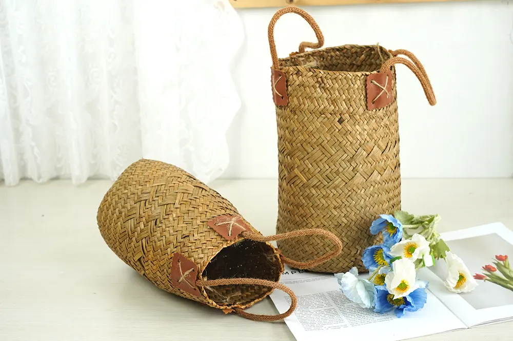 Straw Plant Pots Straw Plant Pot Wholesale - BasketGem-1 3