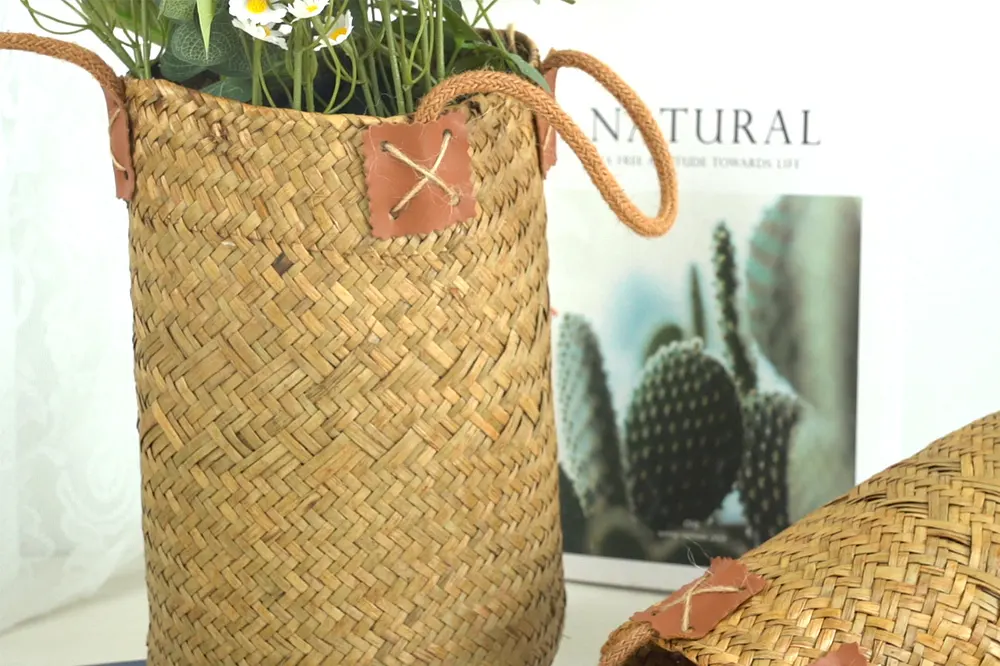 Straw Plant Pots Straw Plant Pot Wholesale - BasketGem-1 5