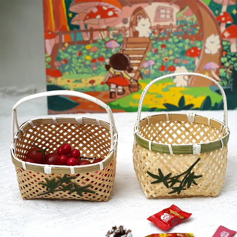 Woven Wood Laundry Basket Woven Wood Baskets Wholesale - BasketGem 2