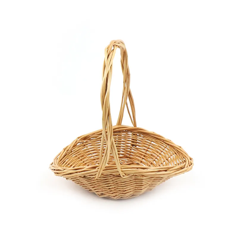 Custom Willow Handbag Willow Flower Basket Wholesale - BasketGem 8