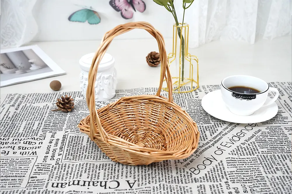 Custom Willow Handbag Willow Flower Basket Wholesale - BasketGem 4