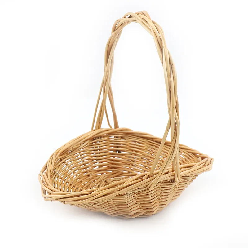 Custom Willow Handbag Willow Flower Basket Wholesale - BasketGem 9