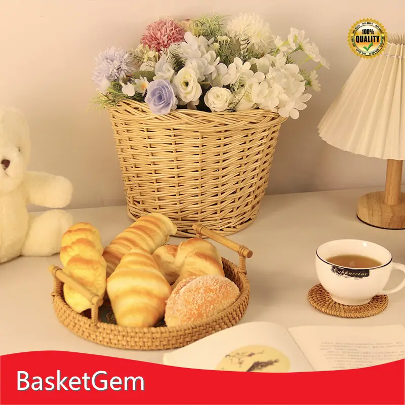 Willow Basket Tray - - BasketGem-1 1