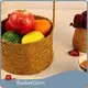 Custom Straw Storage Baskets by BasketGem-1 1
