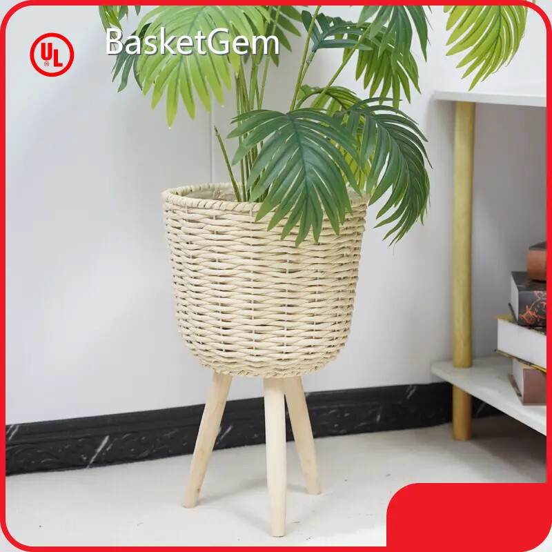 Straw Plant Pot Manufacturer - - BasketGem-1 1