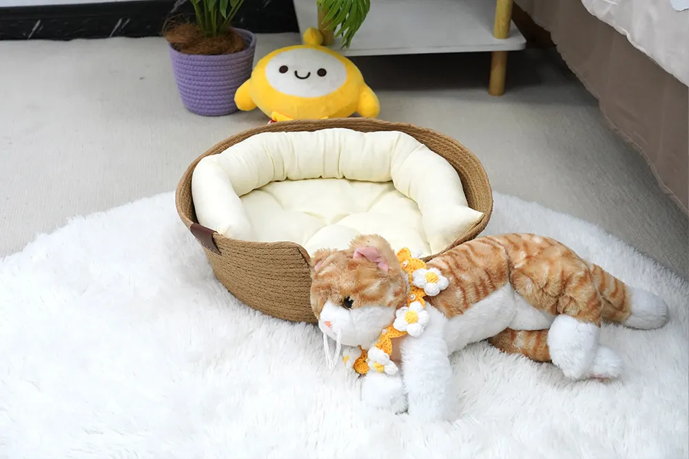 Wholesale Cotton Cat Bed by BasketGem-1 5