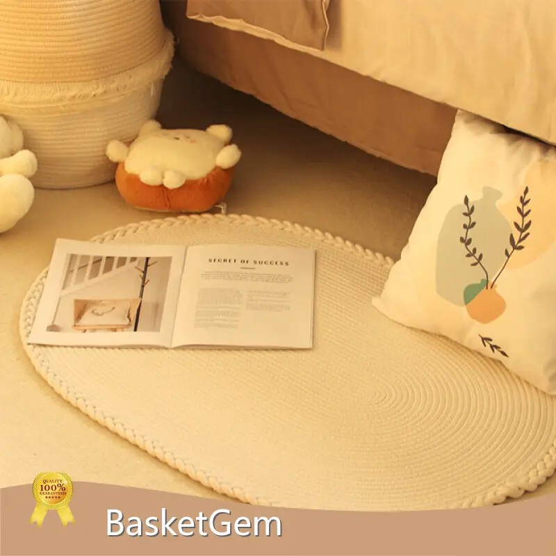 Cotton Woven Rug by BasketGem 1