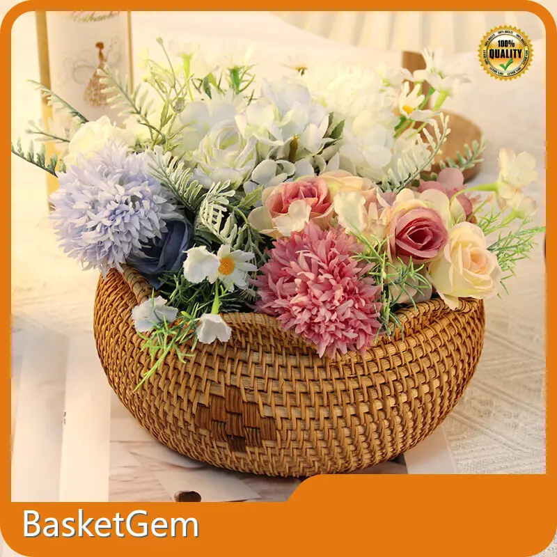 Woven Rattan Tray - - BasketGem 1