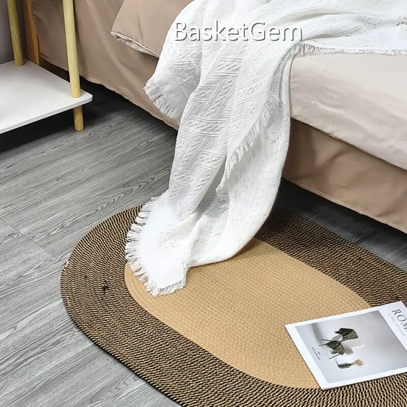 Custom Cotton Woven Rug by BasketGem 1