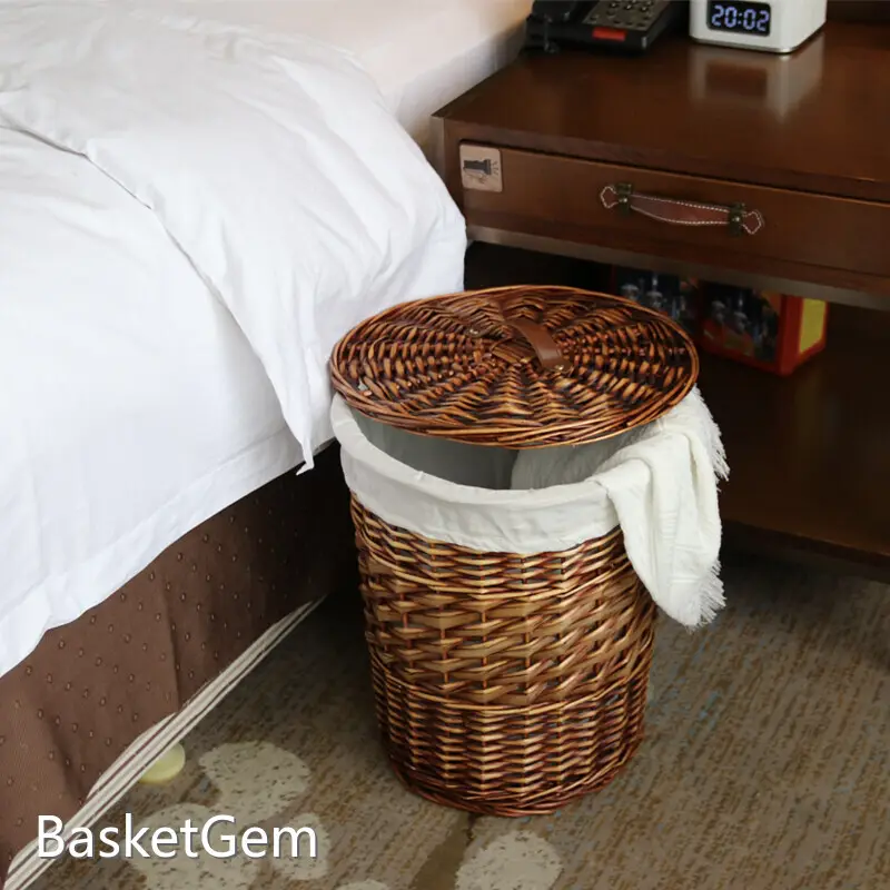 Wholesale Willow Laundry Basket by BasketGem 1