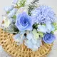 Crescent Shape Willow Flower Basket with Lining-1 1