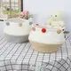 Cotton Rope Basket  Folded Collection Basket  Fur Balls Decoration  Double Handle Design-1 1