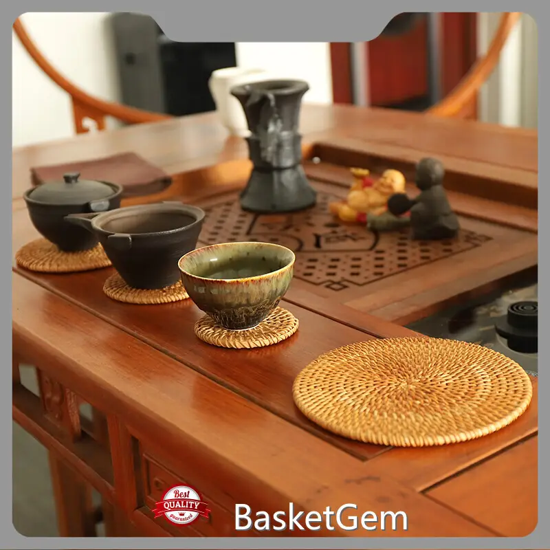 Rattan Tray - - BasketGem 1