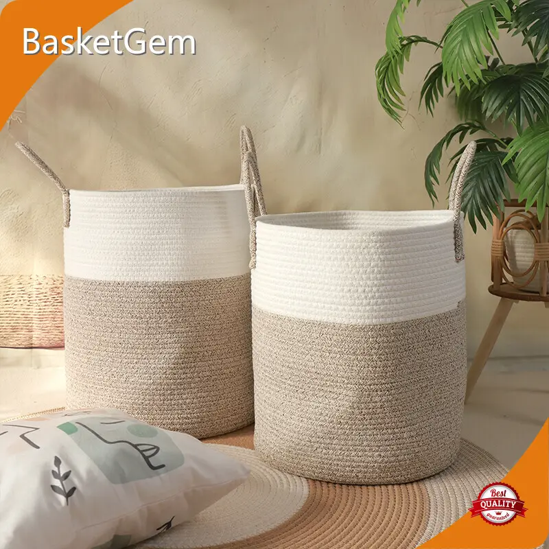 Wholesale Cotton Rope Laundry Basket by BasketGem 1