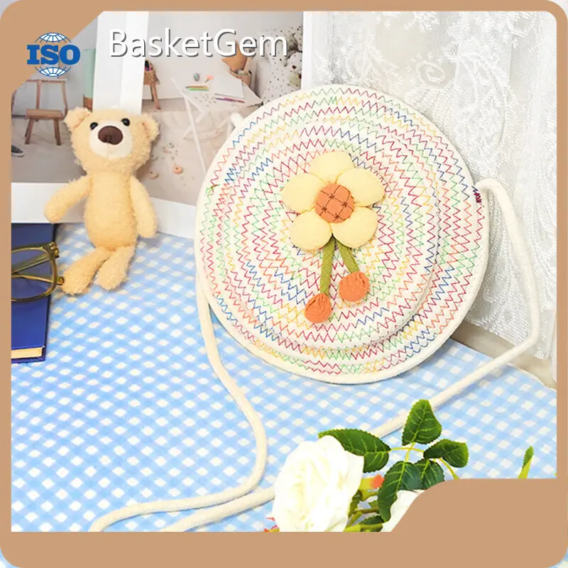 Cotton Rope Bag - - BasketGem-1 1