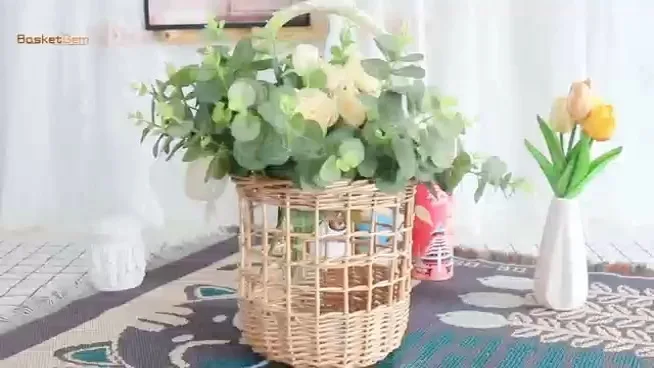 Willow flower basket hollow flower basket  desktop flower basket 1