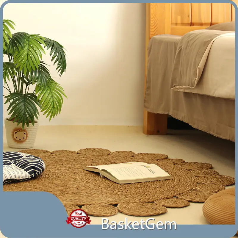 Straw Rugs Indoor by BasketGem 1