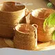 Straw Plant Pot - - BasketGem-1 1