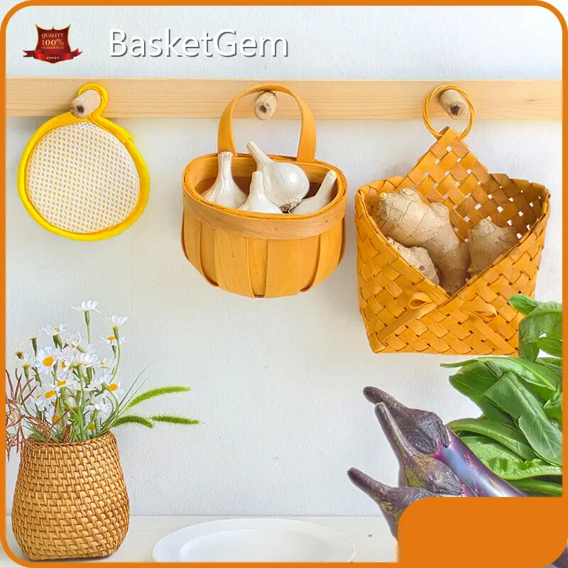 Wooden Wall Basket Manufacturer - - BasketGem-1 1
