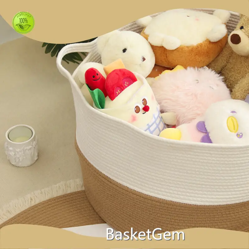 Cotton Rope Laundry Basket Supplier by BasketGem 1