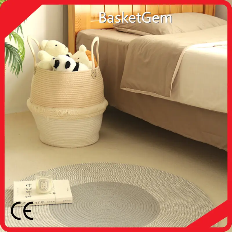 Wholesale Cotton Woven Rug by BasketGem-1 1