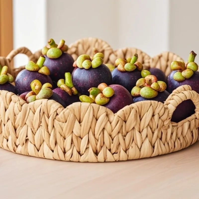 Custom Straw Fruit Basket by BasketGem 2
