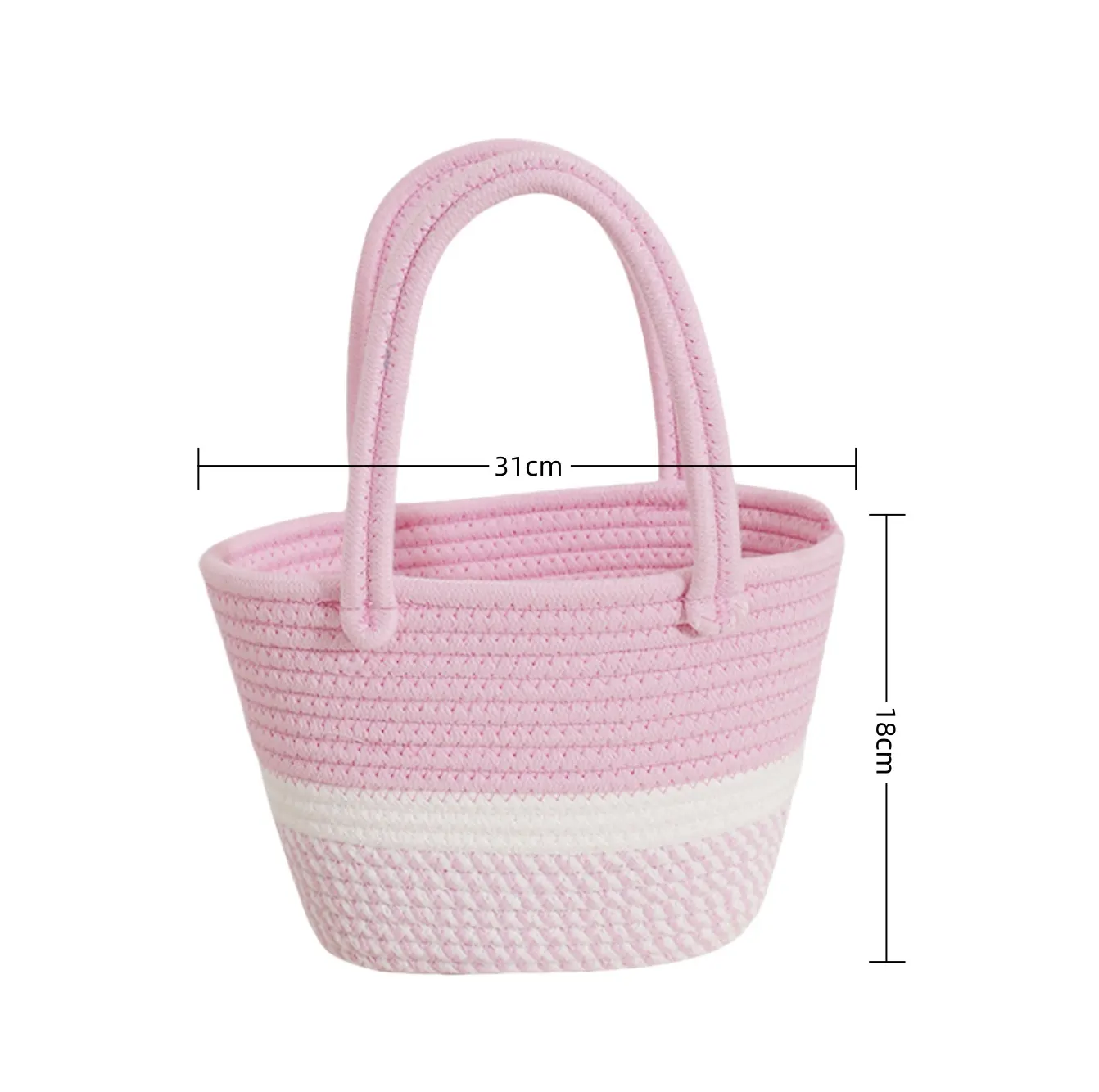 Crochet Cotton Tote Bag Cotton Rope Bag Wholesale - BasketGem 4