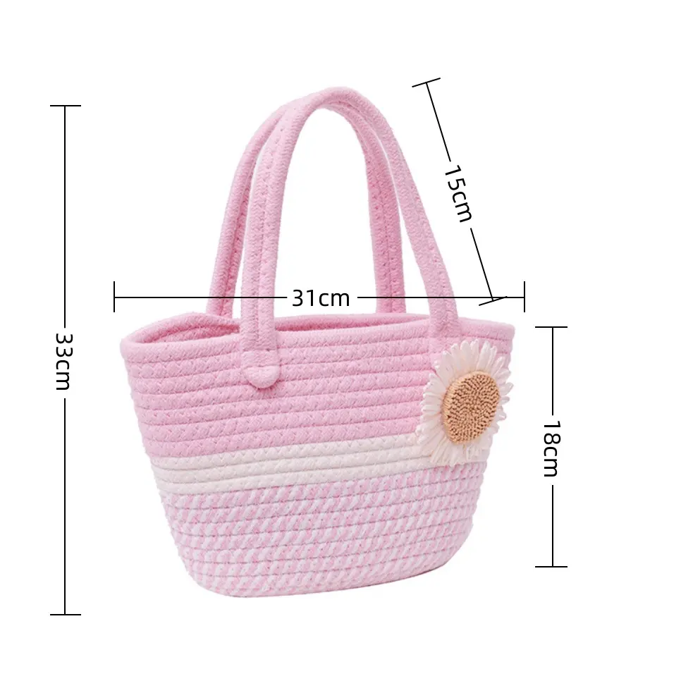 Wholesale Cotton Crochet Bag by BasketGem-4 4