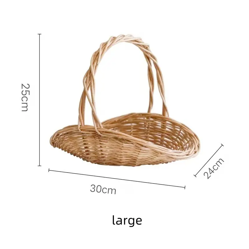 Custom Willow Handbag Willow Flower Basket Wholesale - BasketGem 7