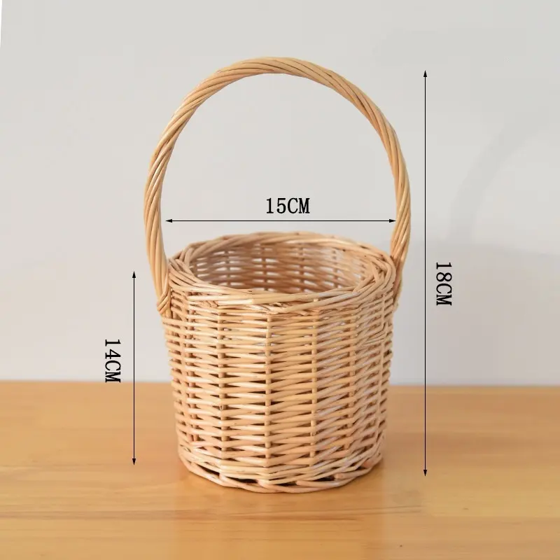 Wholesale Willow Handbag Willow Flower Basket Wholesale - BasketGem 3