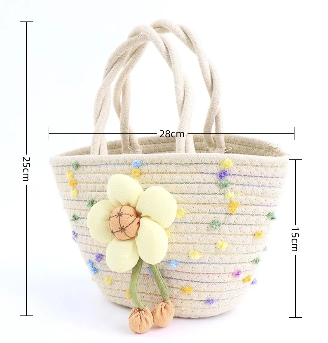 Wholesale Cotton Crochet Bag by BasketGem-3 7