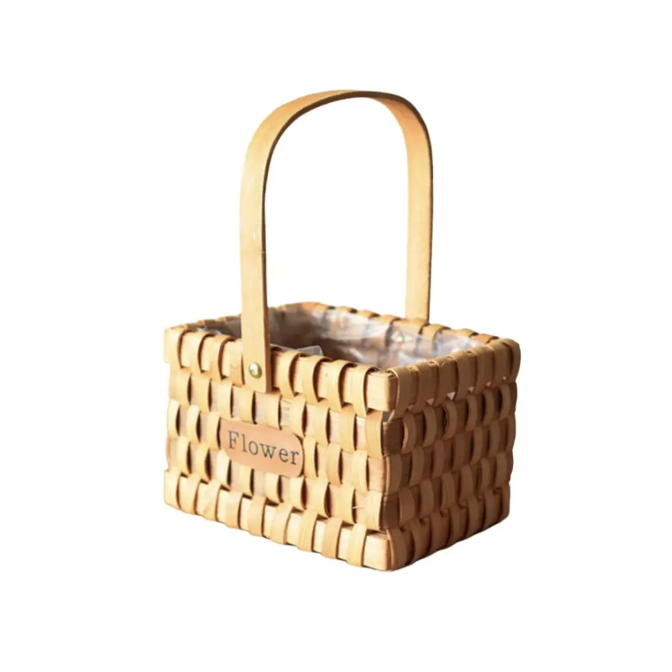 Wood Weave Basket Wooden Woven Wholesale - BasketGem 10