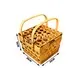 Wicker Basket with Wood Handles by BasketGem-1 6