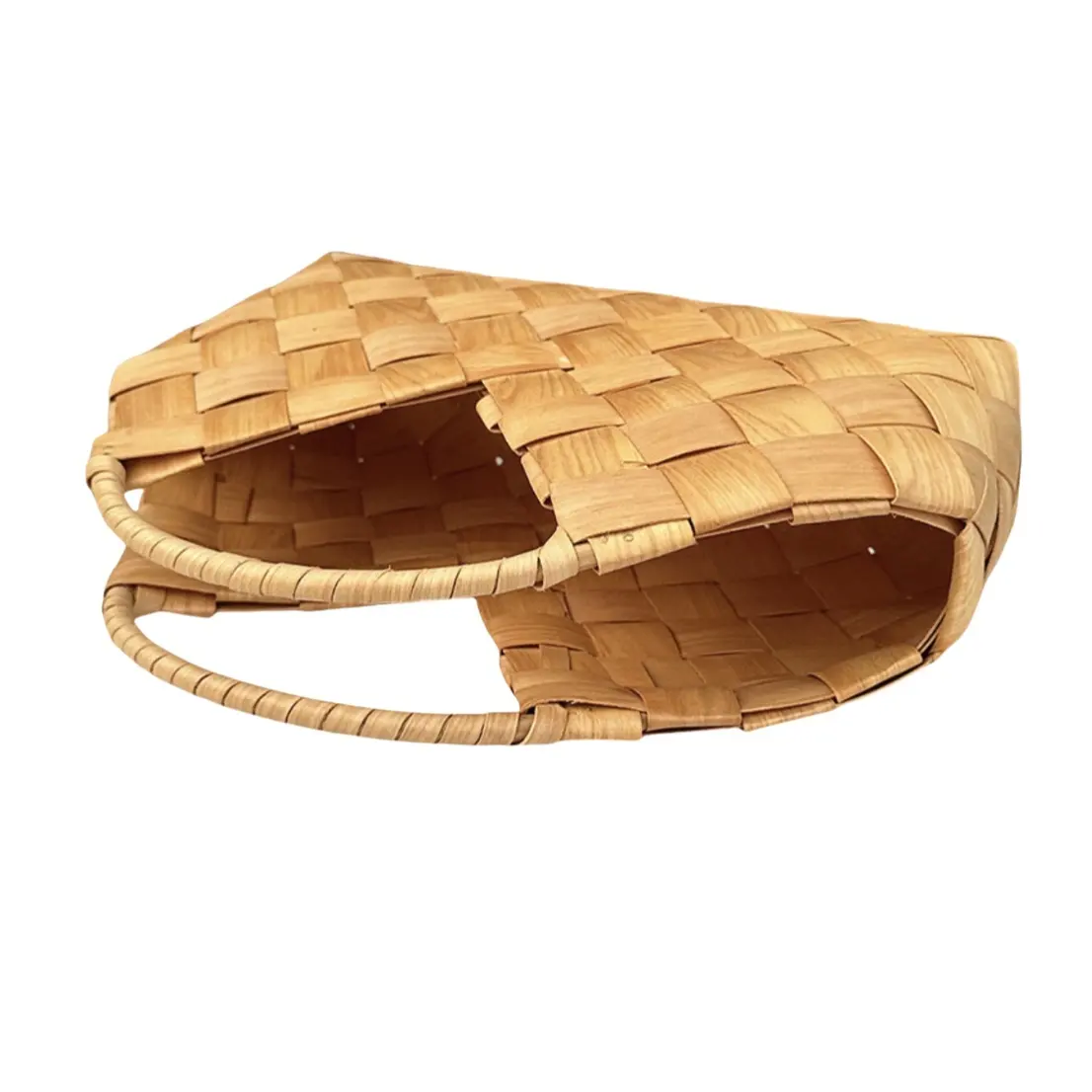 Wicker Basket with Wood Handles Products Wholesale - BasketGem 12