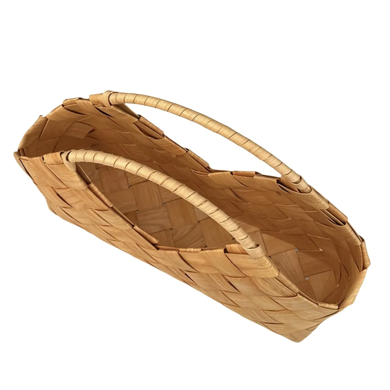 Wicker Basket with Wood Handles Products Wholesale - BasketGem 14