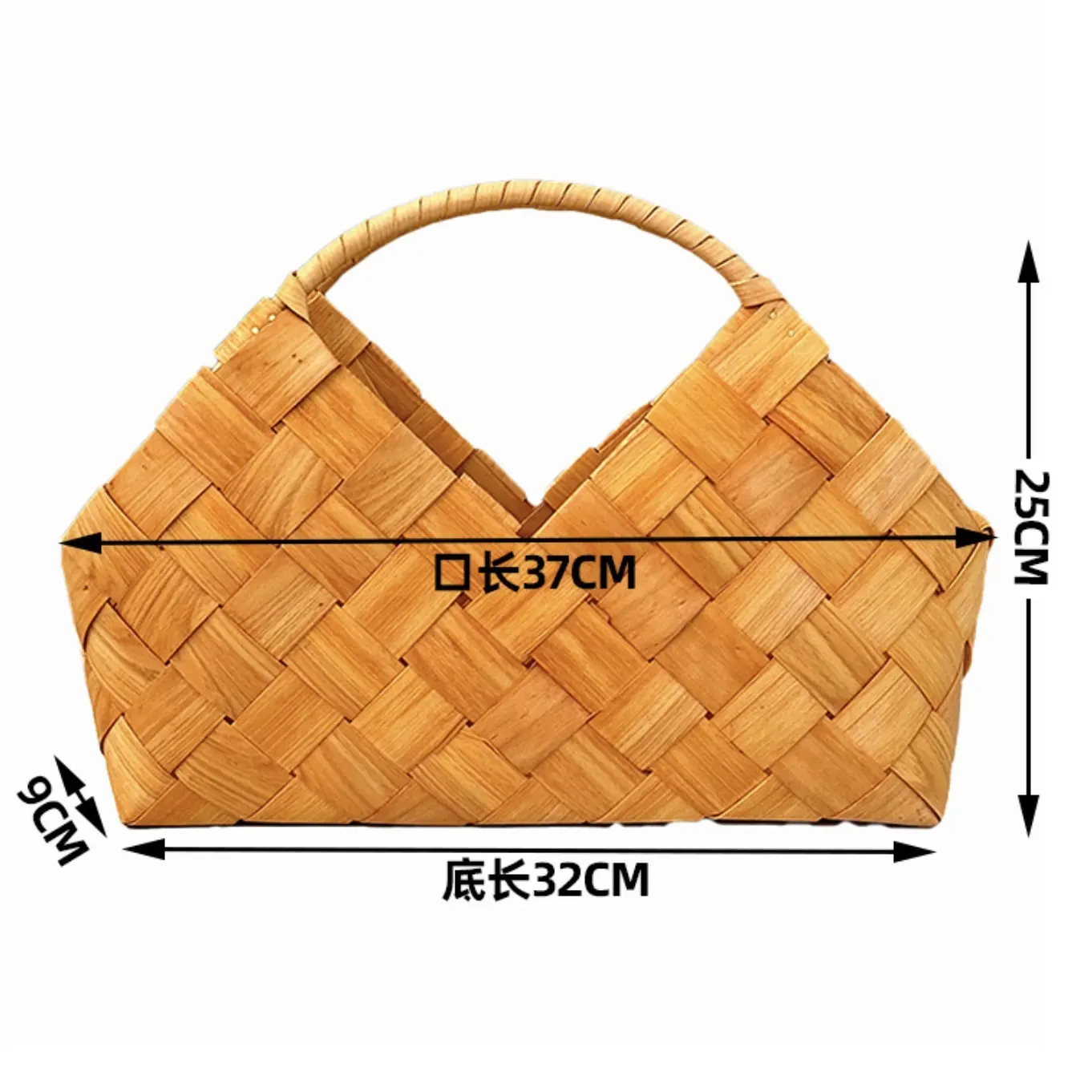 Wicker Basket with Wood Handles Products Wholesale - BasketGem 6