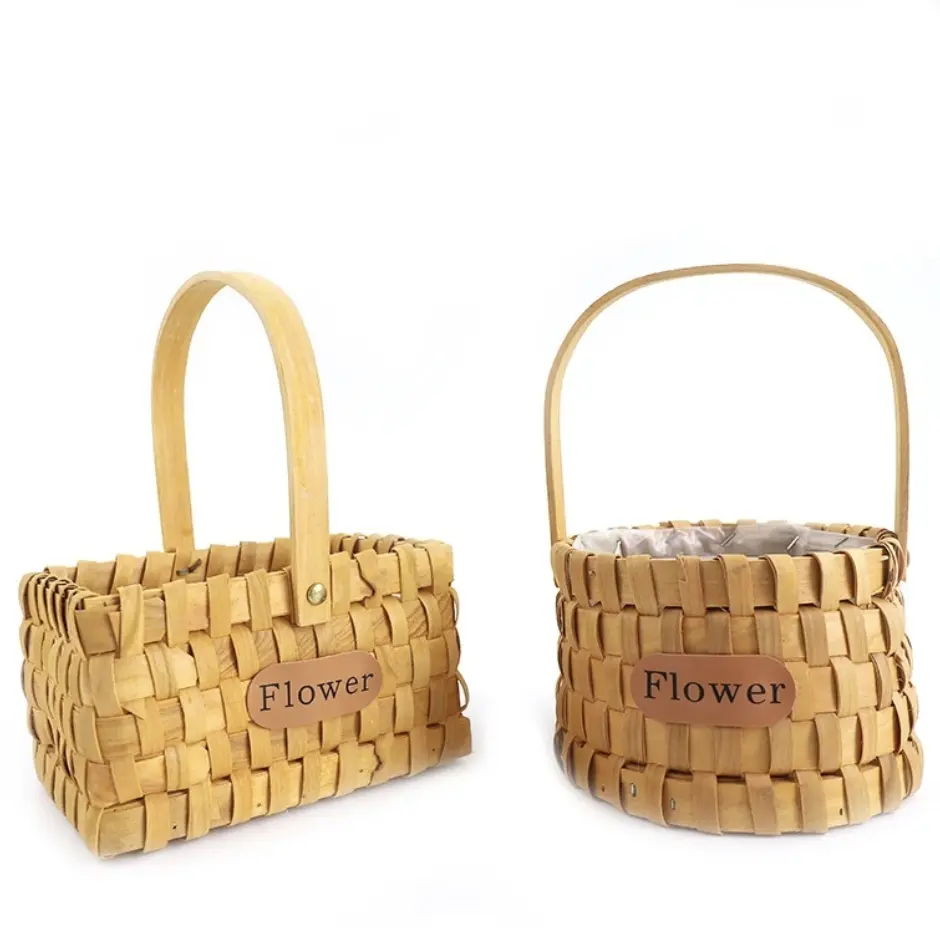 Wood Weave Basket Wooden Woven Wholesale - BasketGem 8