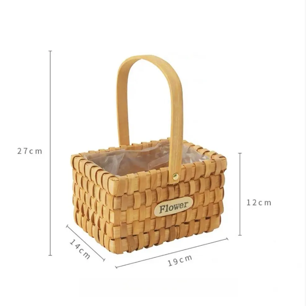 Wood Weave Basket Wooden Woven Wholesale - BasketGem 6