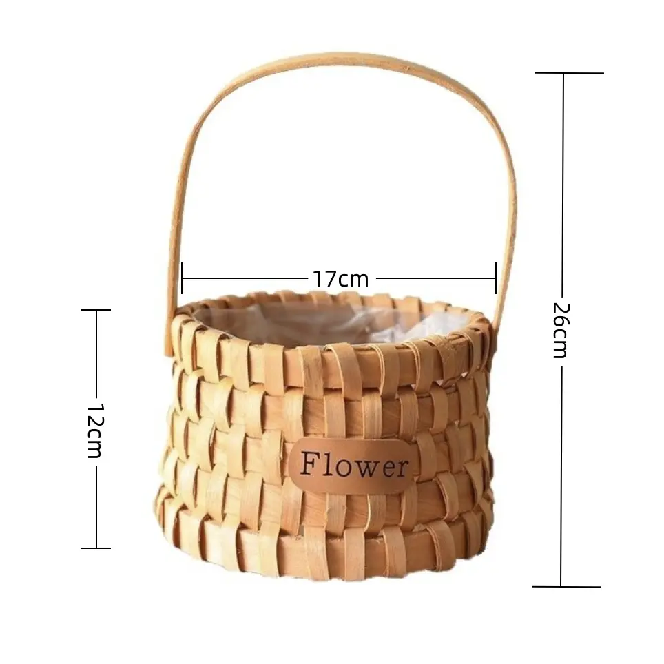 Wood Weave Basket Wooden Woven Wholesale - BasketGem 7