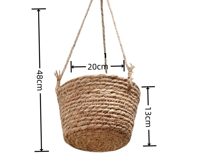 Straw Basket Plant Pot Straw Plant Pot Wholesale - BasketGem 11