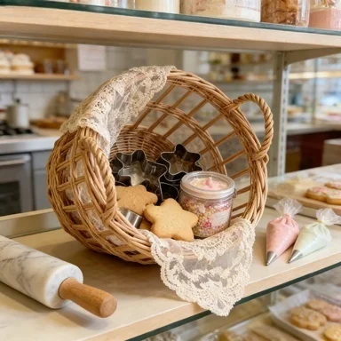 客製化日式藤編儲物籃，適用於食品和酒店業 1