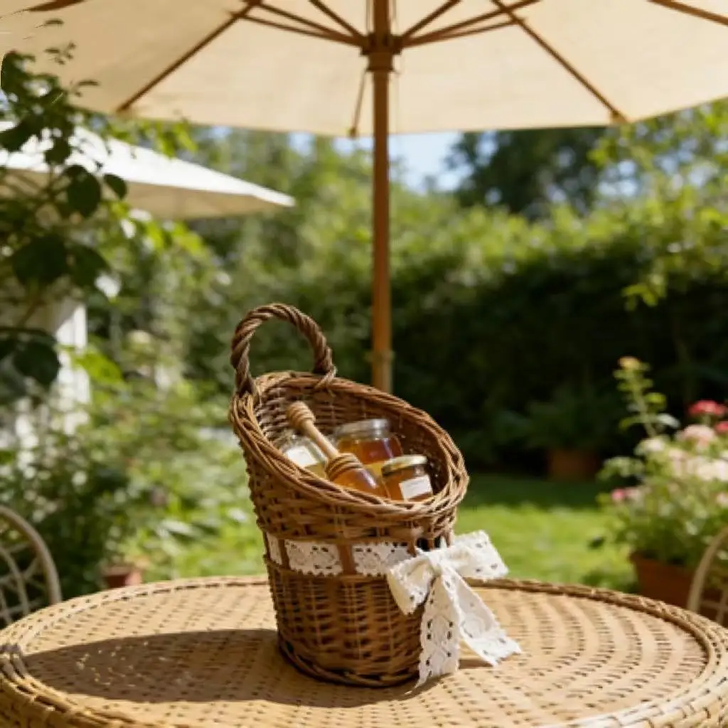 Custom Wicker Gift Display Basket for Hotels, Hospitality & Wholesale Supply 1