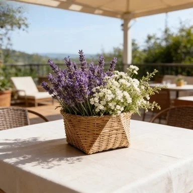 Custom Wicker Flower Basket for Hotel Decor, Event Styling & Wholesale Supply 1