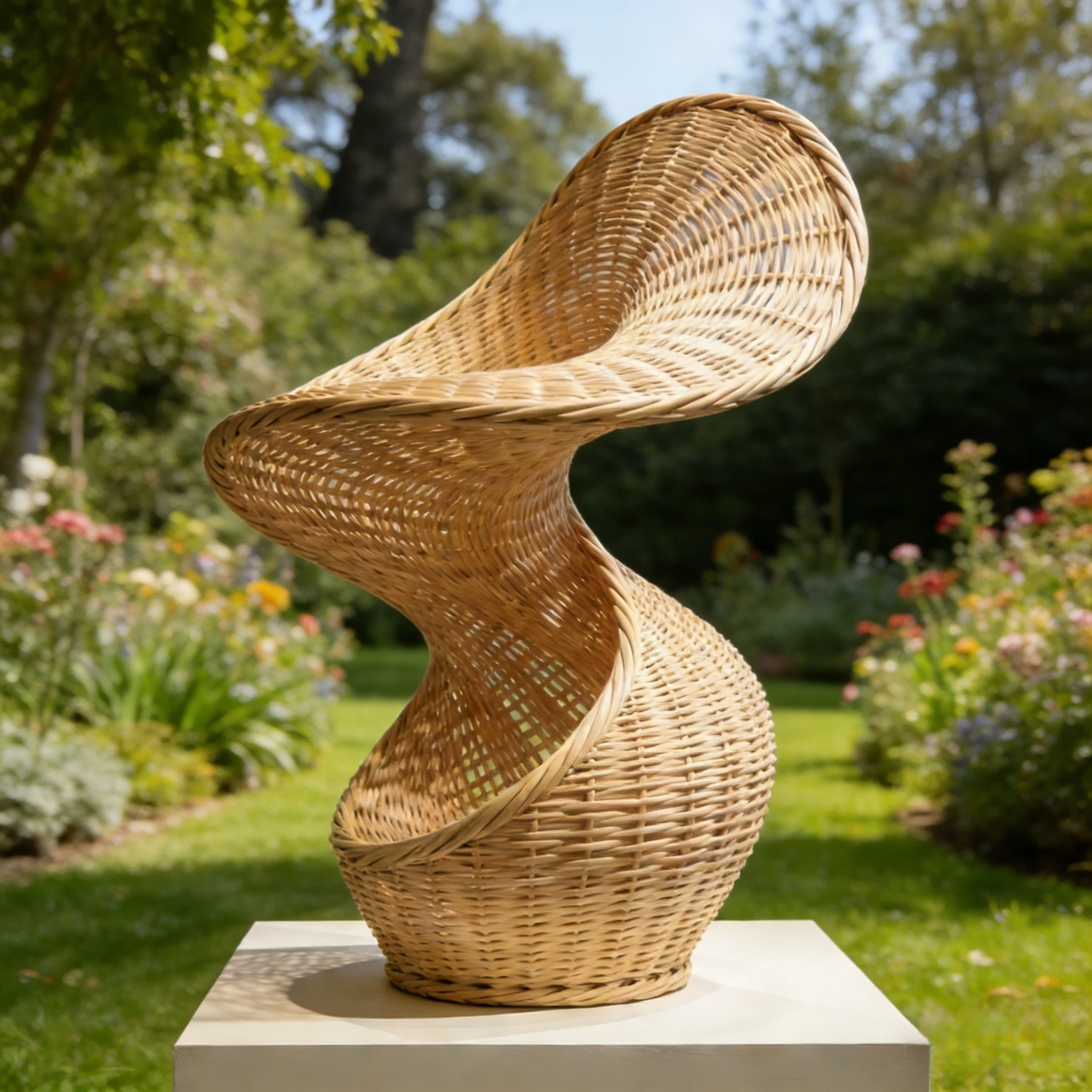 Custom Handwoven Wicker Art Piece - Made to Order in Any Size, Style & Finish 1