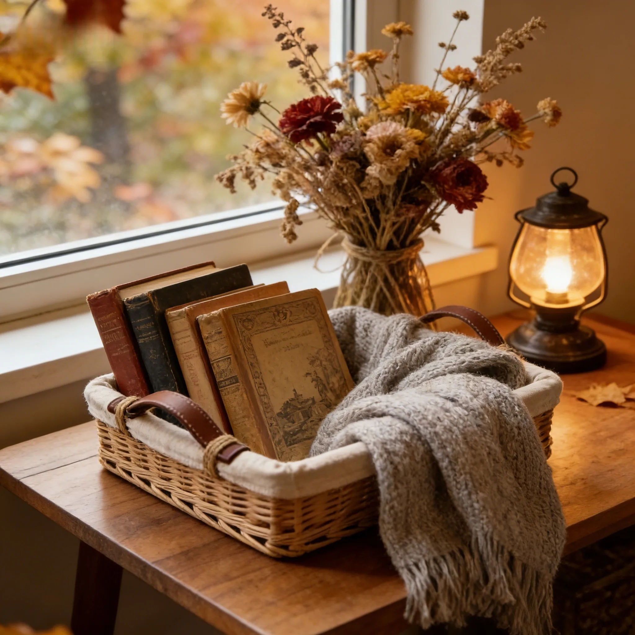 Custom Wicker Tray with Leather Handles & Removable Liner 1