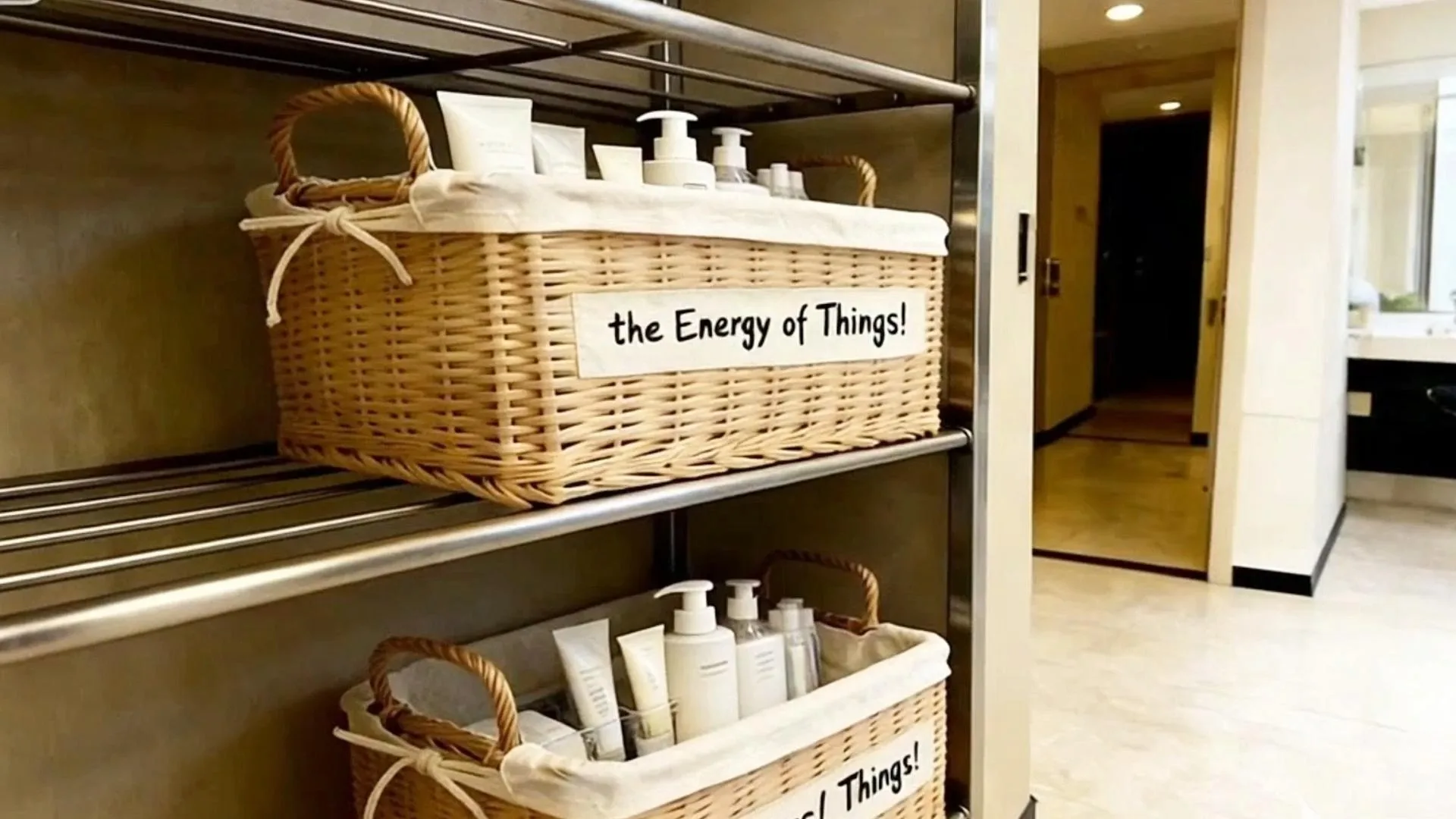 Hotel-Aufbewahrungskorb aus Weide, handgefertigt im japanischen Stil mit Leinenfutter 1