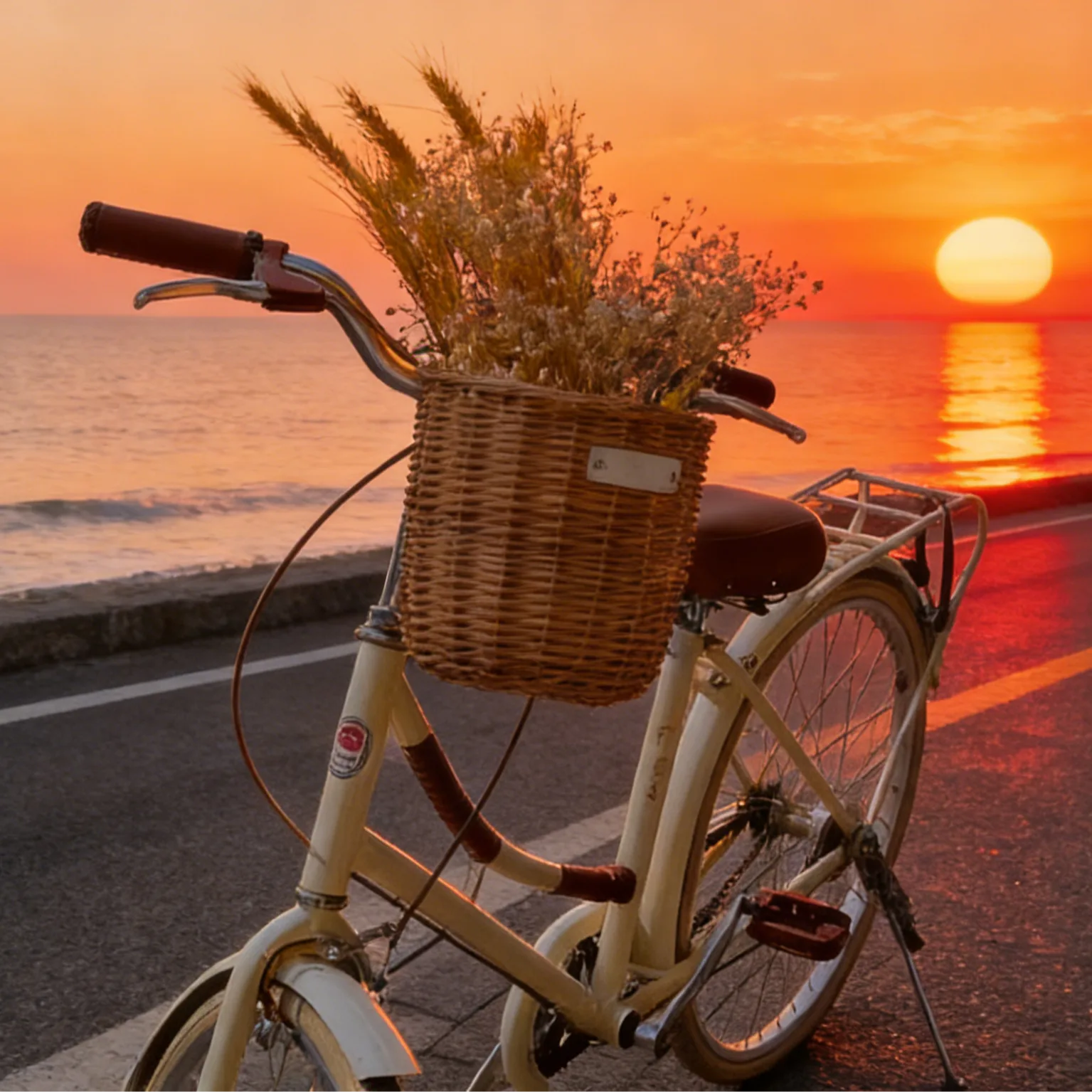 수제 등나무 자전거 바구니 - 천연 소재, 색상 맞춤 제작 가능, B2B 도매 1
